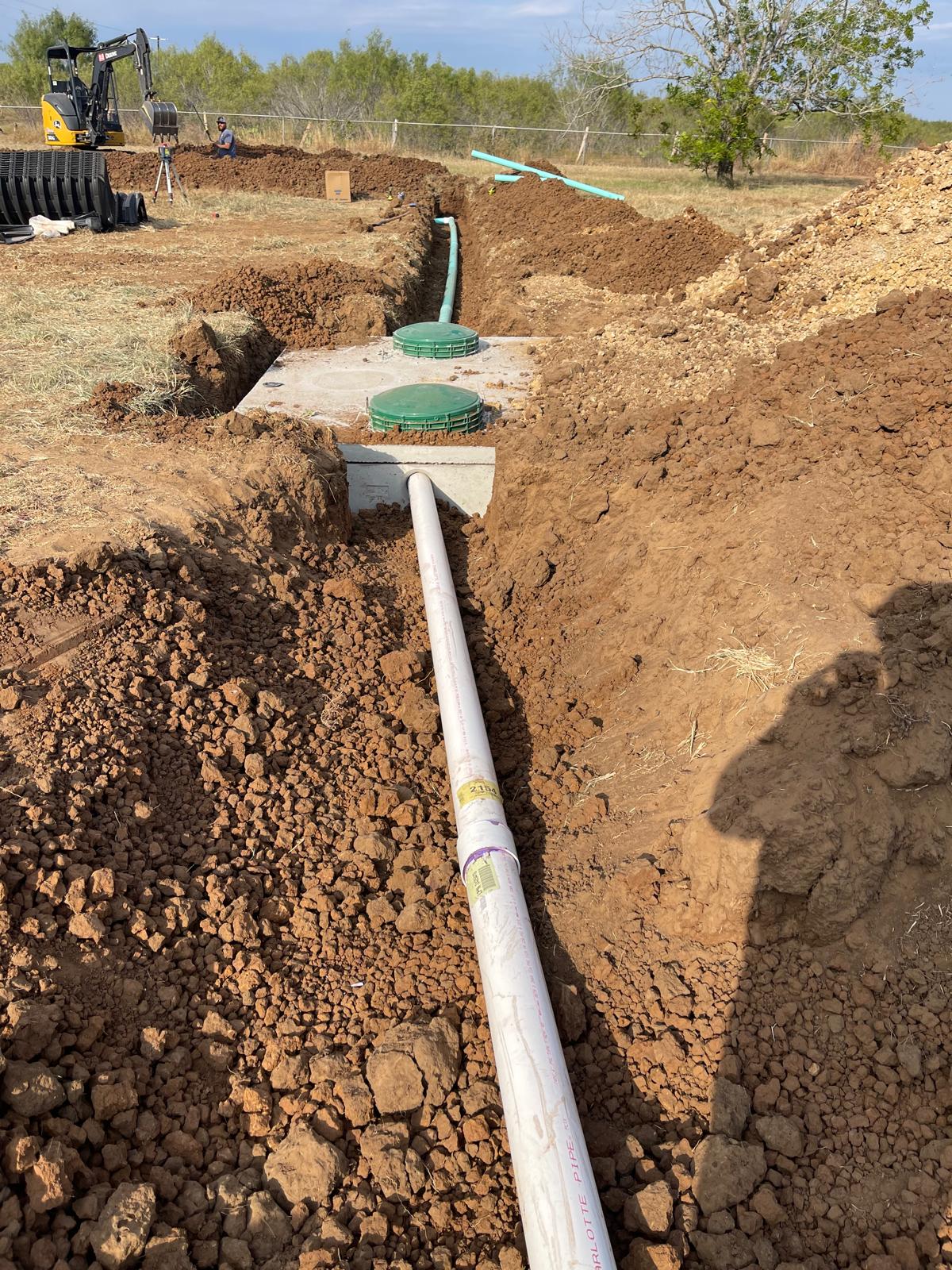 Septic system piping